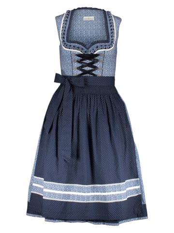 Almsach Dirndl in Hellblau/ Dunkelblau