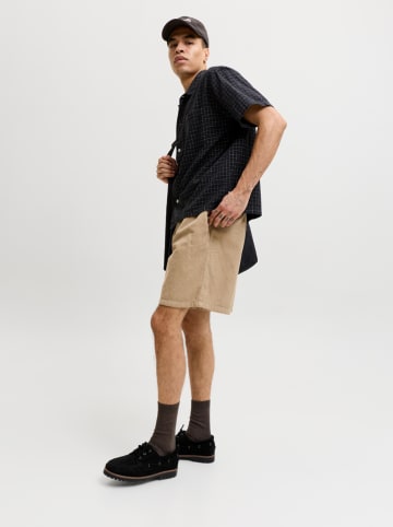 Jack & Jones Bermudy sztruksowe "Bill" w kolorze beżowym