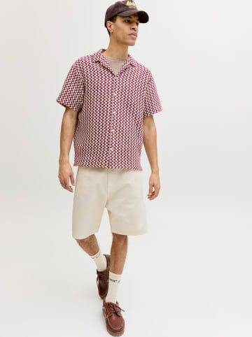 Jack & Jones Bermudy dżinsowe "Tony" w kolorze kremowym