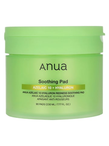 Anua Gezichtspads "Azelaic Acid 10 & Hyaluron Soothing", 90 stuks - 230 ml