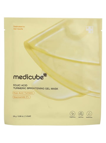 Medicube 4er-Set: Hydrogel-Tuchmasken "Kojic Acid Turmeric Brightening", je 28 g