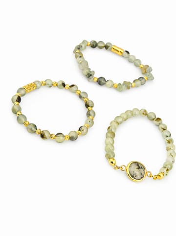 Pierres delicates 3er-Set: Armbänder mit Edelsteinen