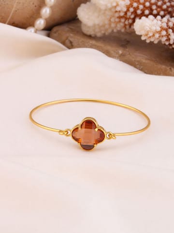Pierres delicates Vergulde armband met edelsteen