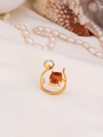 Pierres delicates Vergold. Ring mit Edelstein und Perle