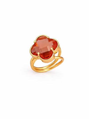 Pierres delicates Vergulde ring met edelsteen