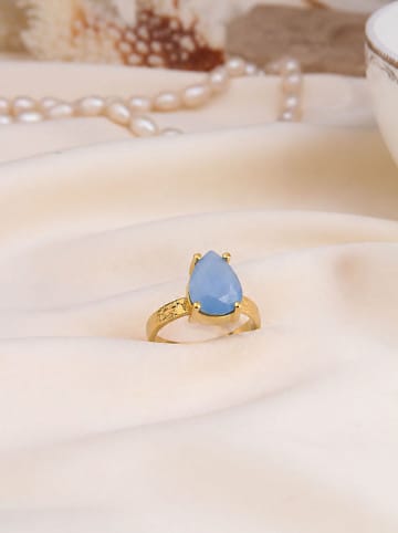 Pierres delicates Vergulde ring met edelsteen