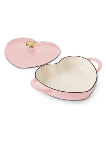 Tramontina Schmortopf ''Heart'' in Rosa - 2,8 l