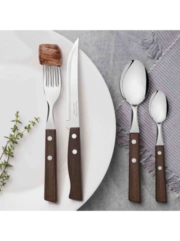 Tramontina 24tlg. Besteck-Set ''Tradicional'' in Braun