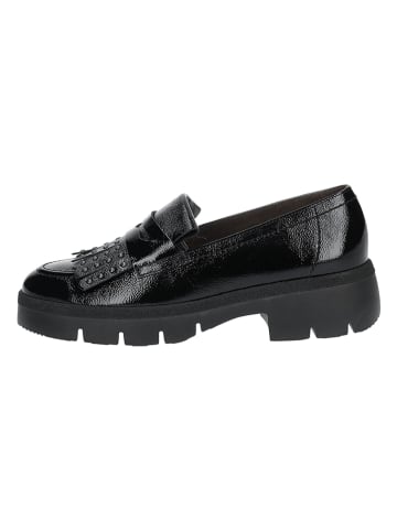 Paul Green Leder-Mokassins in Schwarz