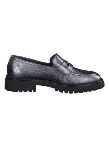 Paul Green Leder-Mokassins in Silber