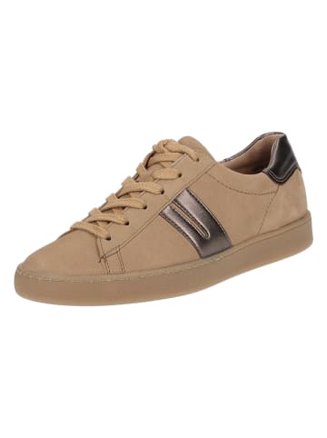 Paul Green Leder-Sneakers in Hellbraun