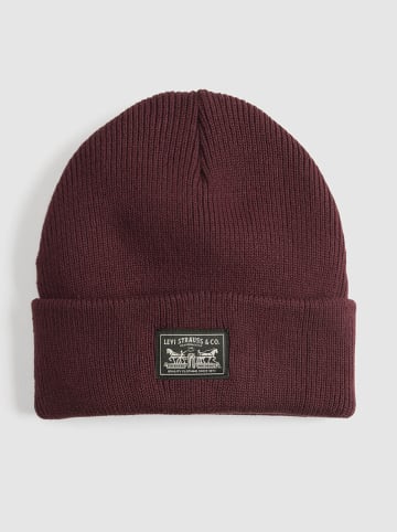 Levi's Czapka beanie w kolorze bordowym