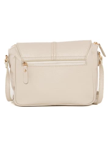 Mia Tomazzi Leren schoudertas "Monte Avella" crème - (B)25 x (H)23 x (D)7 cm