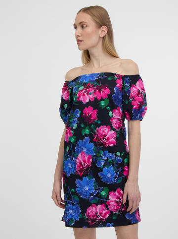orsay Kleid in Schwarz/ Blau/ Pink