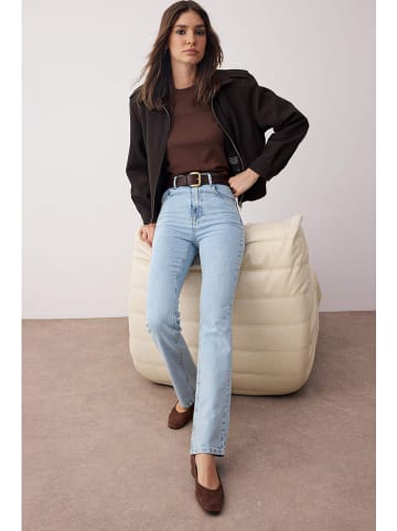 trendyol Spijkerbroek - straight fit - lichtblauw