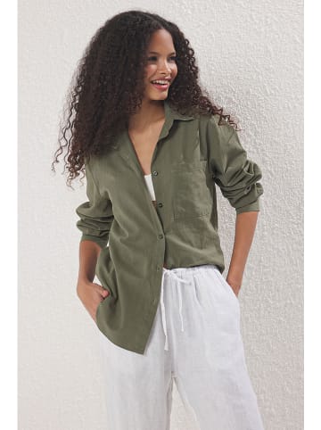 trendyol Koszula w kolorze khaki