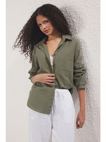 trendyol Hemd in Khaki