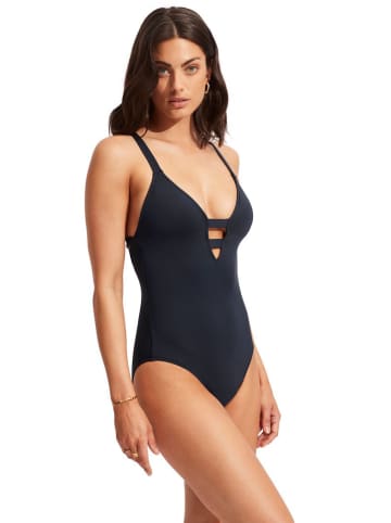 Seafolly Strój kąpielowy w kolorze granatowym