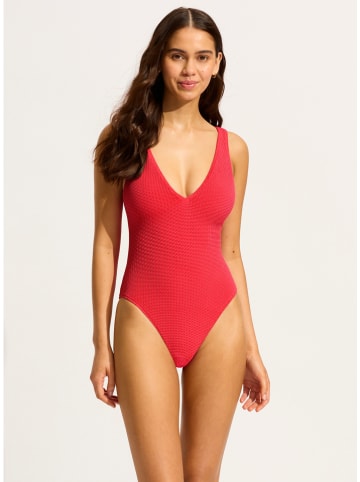 Seafolly Strój kąpielowy w kolorze czerwonym