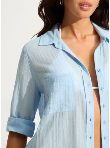 Seafolly Strandhemed in Hellblau