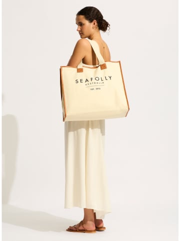 Seafolly Strandtasche in Creme - (B)48 cm