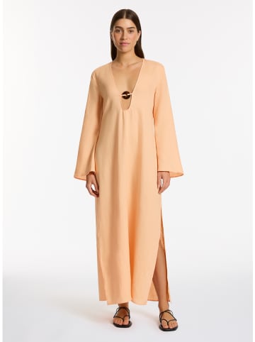 Jets Lniany kaftan w kolorze pomarańczowym