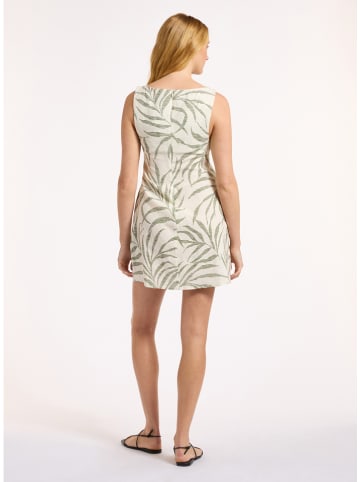 Jets Leinen-Kleid in Creme