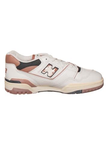 New Balance Leder-Sneakers "550" in Creme/ Hellbraun