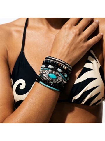 HIPANEMA Versilb. Armband "Meteor" mit Edelsteinen