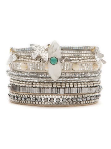 HIPANEMA Versilb. Armband "Ohmysilver" mit Edelsteinen