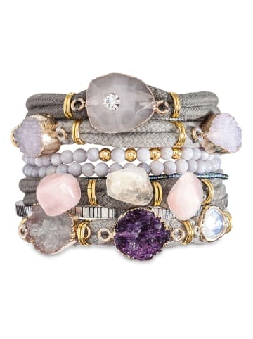 HIPANEMA Vergulde armband "Brume" met edelstenen