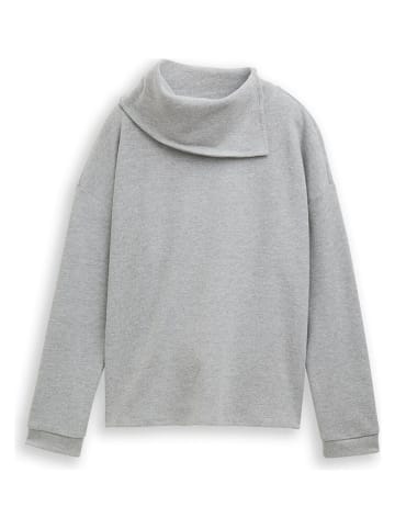Tom Tailor Sweatshirt in Hellgrau