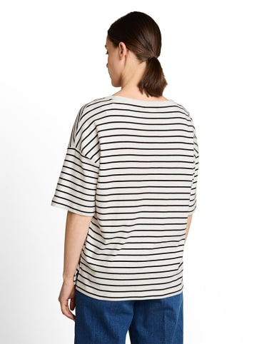 Tom Tailor Shirt in Weiß/ Dunkelblau