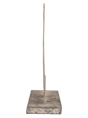 Clayre & Eef Decoratief object "Katze" grijs - (B)20 x (H)24 x (D)8 cm