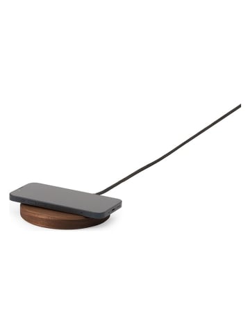Oakywood Kabelloze lader ''Slim'' walnoot - (H)1,5 x Ø 11 cm