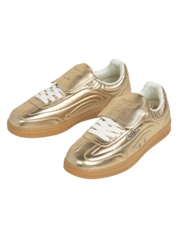 Pepe Jeans FOOTWEAR Leren sneakers goudkleurig
