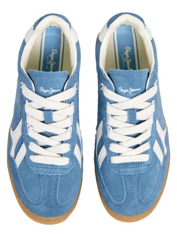 Pepe Jeans FOOTWEAR Leren sneakers lichtblauw