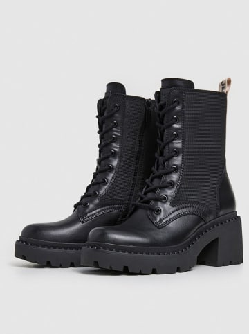 Pepe Jeans FOOTWEAR Leren boots zwart