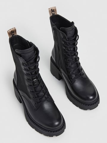 Pepe Jeans FOOTWEAR Leder-Boots in Schwarz