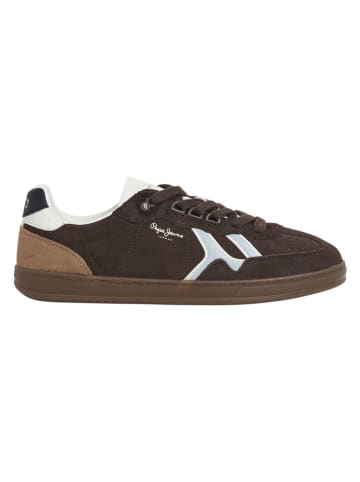 Pepe Jeans FOOTWEAR Leder-Sneakers in Braun