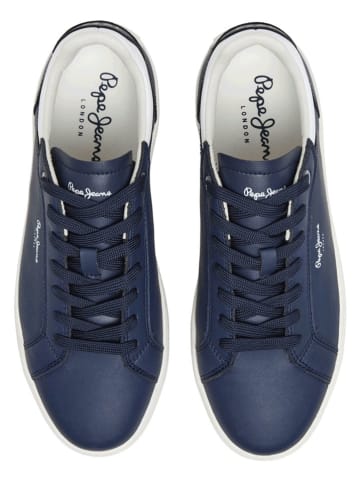 Pepe Jeans FOOTWEAR Leder-Sneakers in Dunkelblau