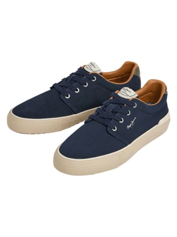 Pepe Jeans FOOTWEAR Leren sneakers donkerblauw