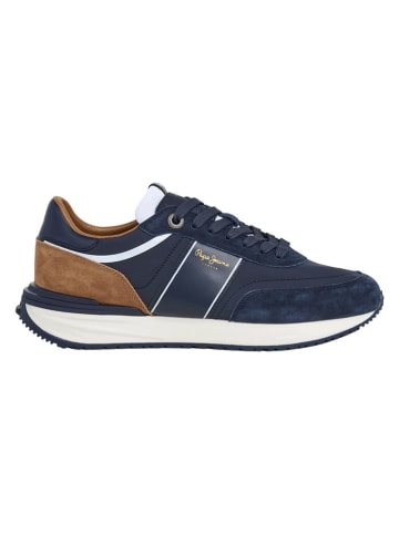 Pepe Jeans FOOTWEAR Leder-Sneakers in Dunkelblau