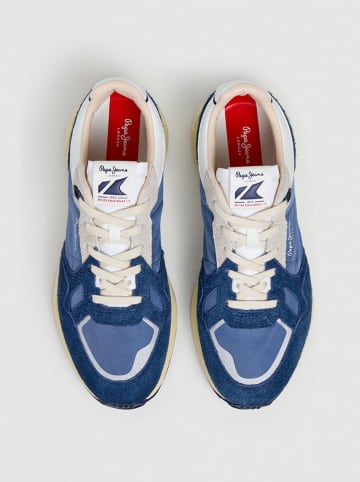 Pepe Jeans FOOTWEAR Leder-Sneakers in Blau