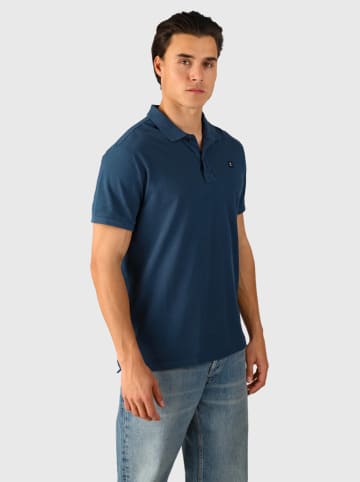 Brunotti Koszulka polo "TavECO" w kolorze niebieskim