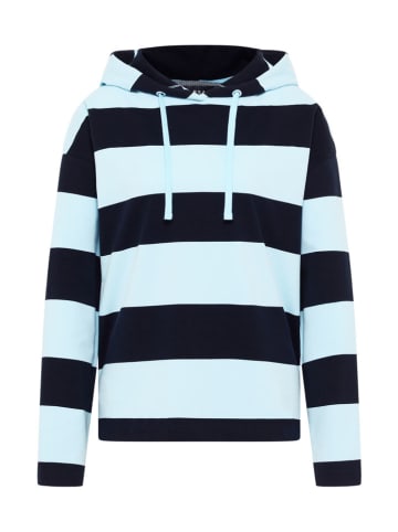 ELBSAND Hoodie "Eydis" in Hellblau/ Dunkelblau