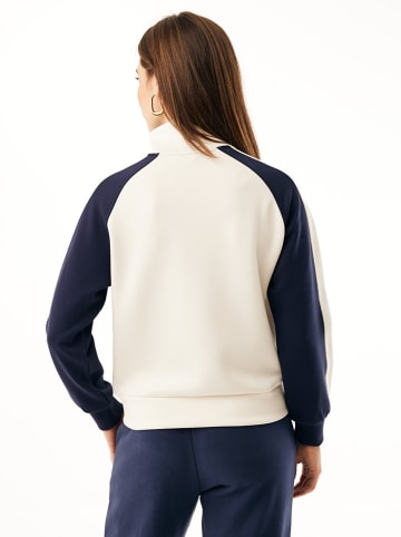 Mexx Sweatshirt in Dunkelblau/ Weiß
