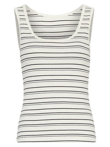 MOSS COPENHAGEN Top "Gubbi" wit/zwart