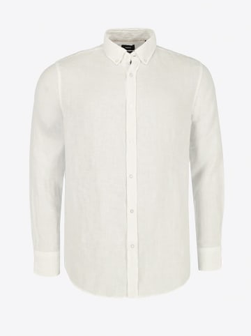 Mexx Lniana koszula - Regular fit - w kolorze białym