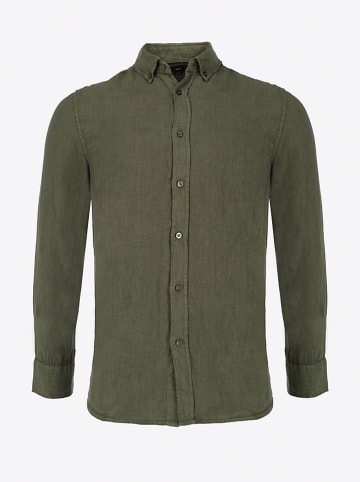Mexx Leinen-Hemd - Regular fit - in Khaki